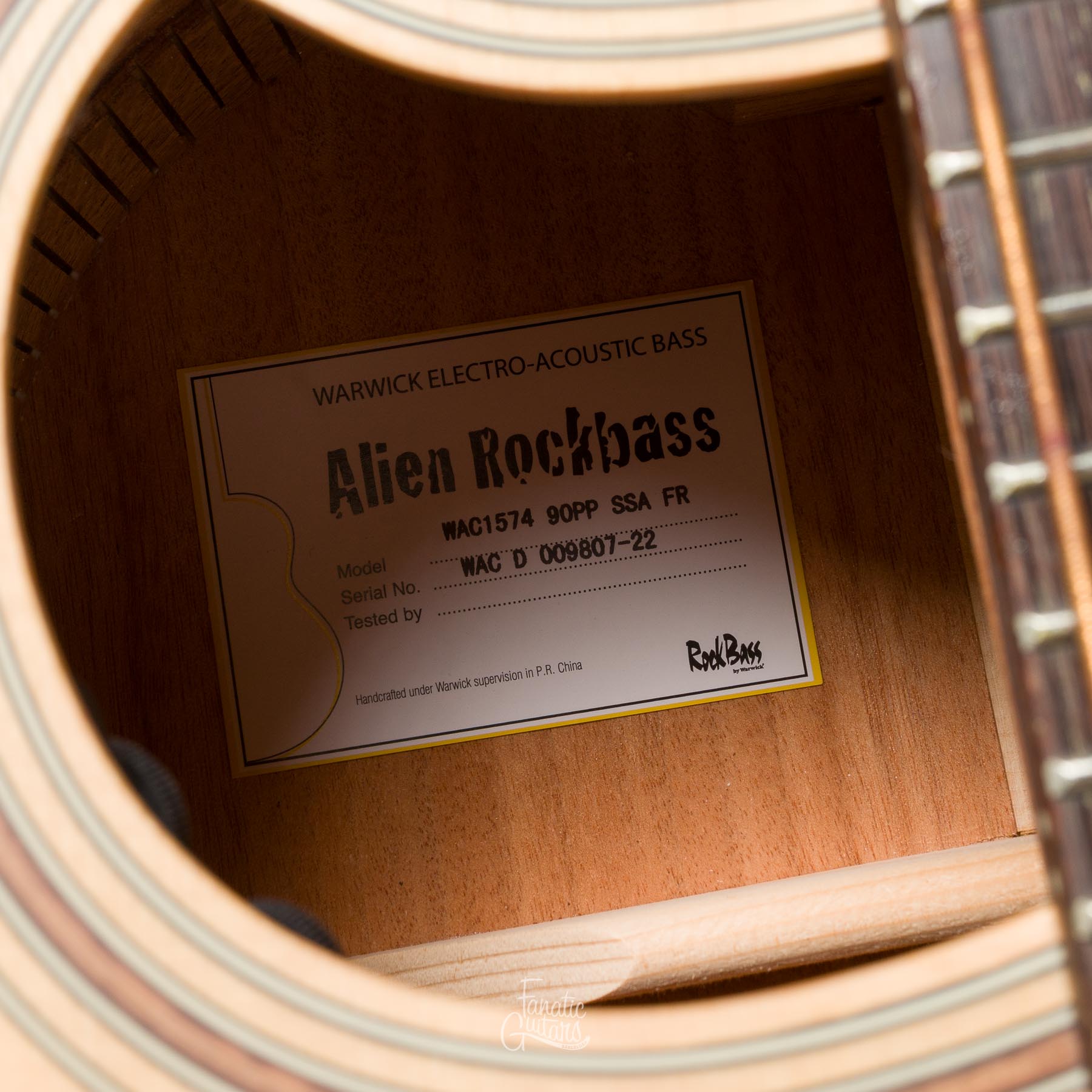 Warwick RockBass Alien Standard 4 - Natural #009807-22 Segunda Mano