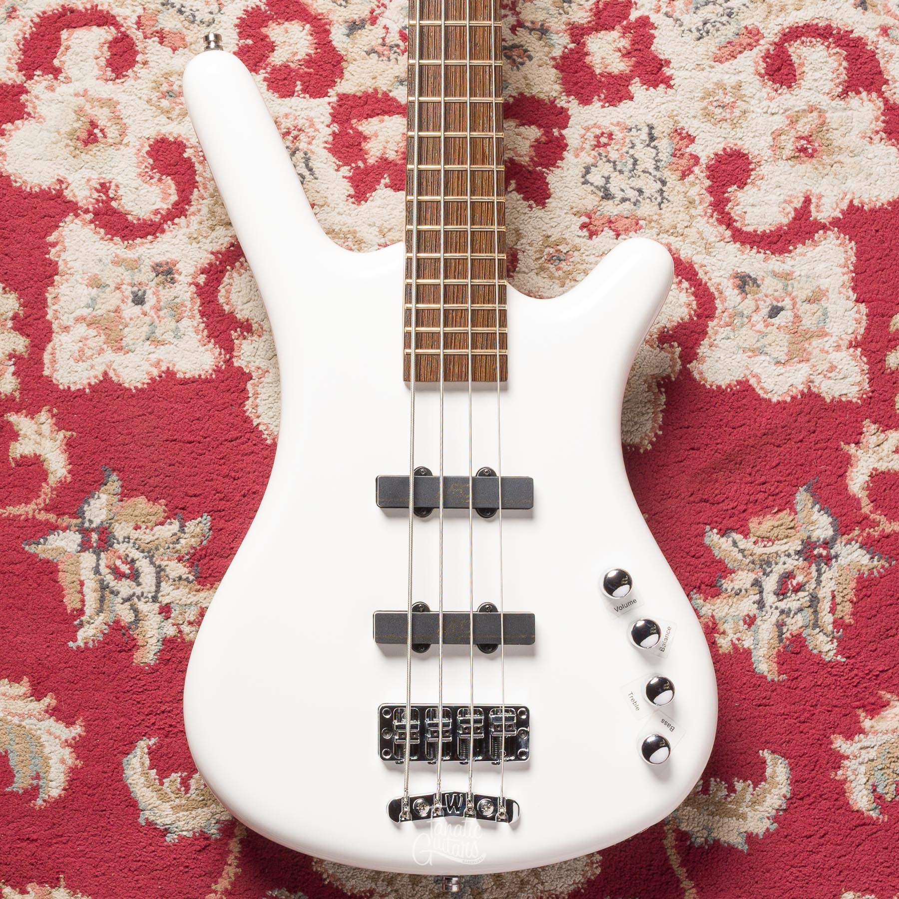 Warwick RockBass Corvette Basic, 4 - Solid White High Polish #001106-24 Segunda Mano