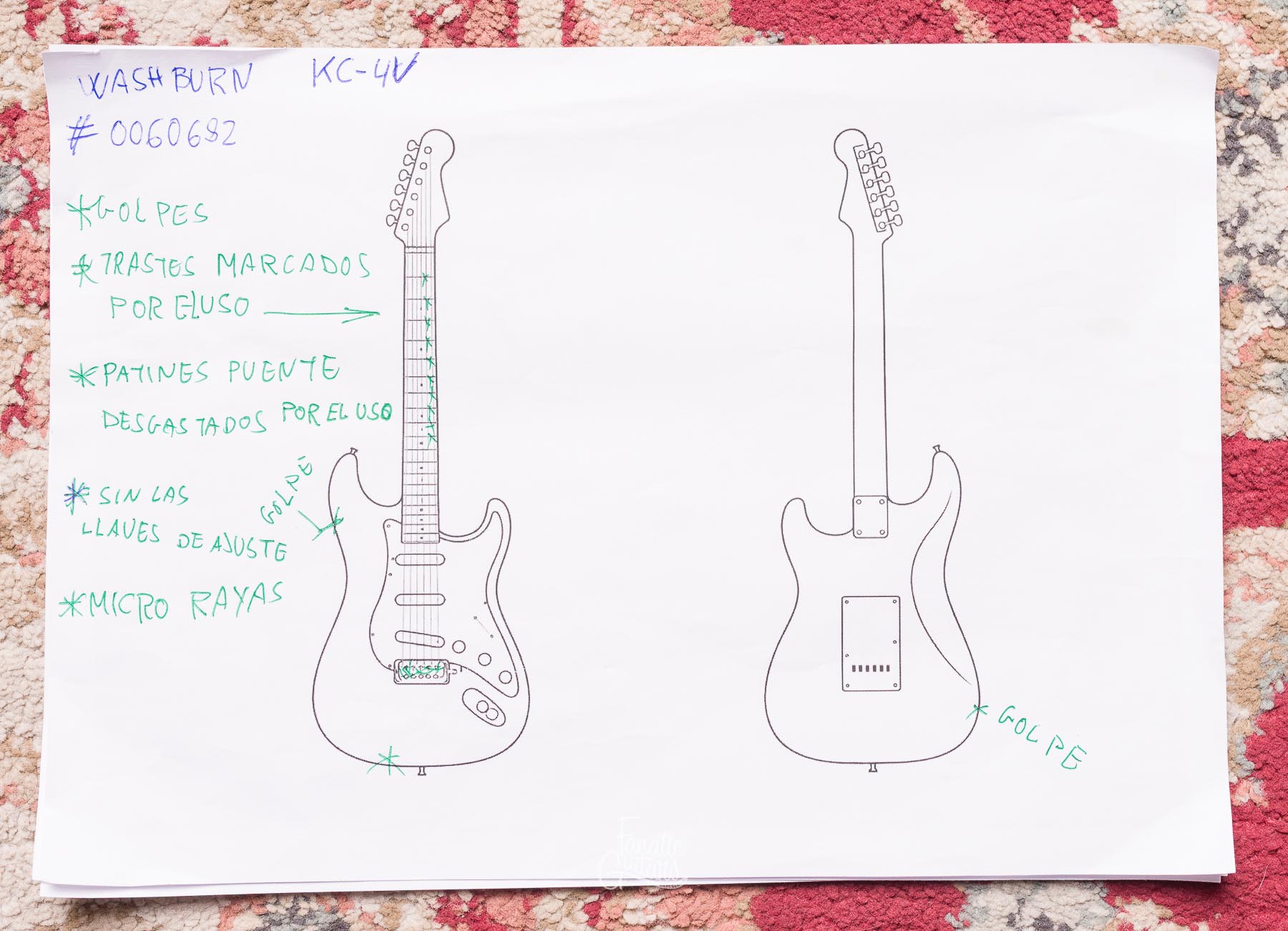 Washburn KC40V #0060682 Segunda Mano