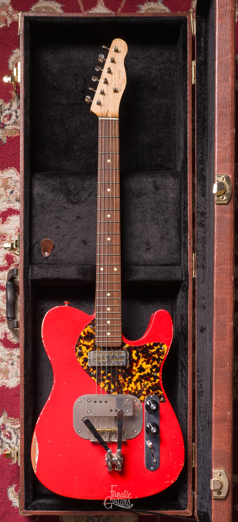 Waterslide Coodercaster T-Style Multibender - Fiesta Red #3162022 Segunda Mano