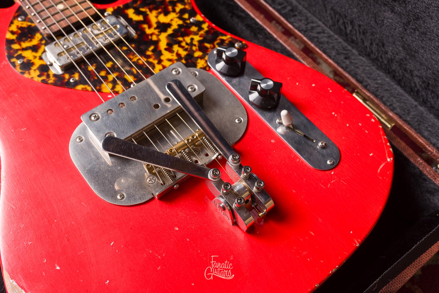 Waterslide Coodercaster T-Style Multibender - Fiesta Red #3162022 Segunda Mano