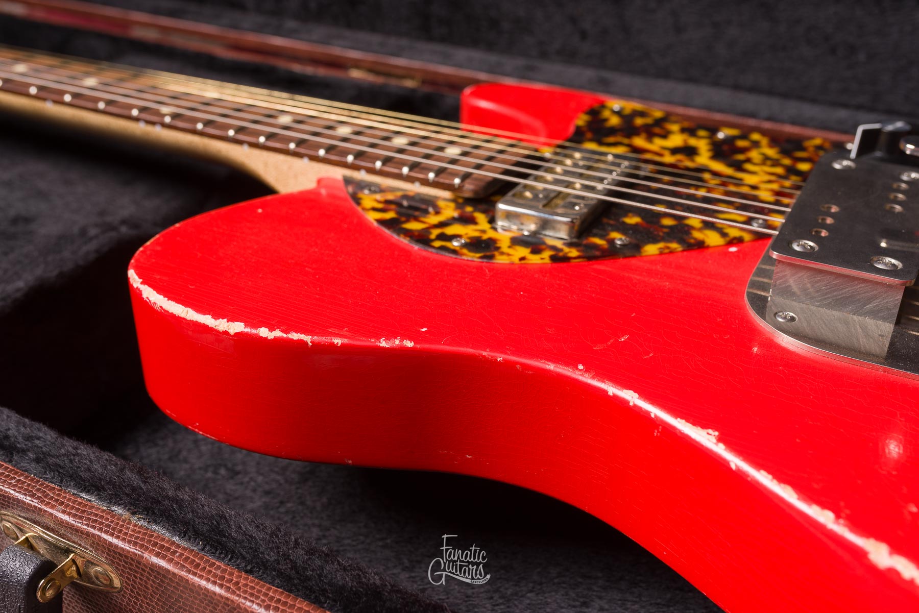 Waterslide Coodercaster T-Style Multibender - Fiesta Red #3162022 Segunda Mano