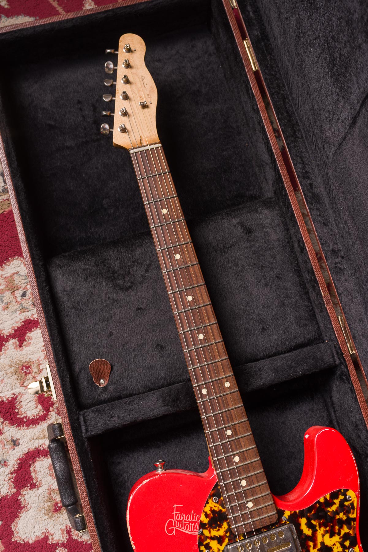 Waterslide Coodercaster T-Style Multibender - Fiesta Red #3162022 Segunda Mano