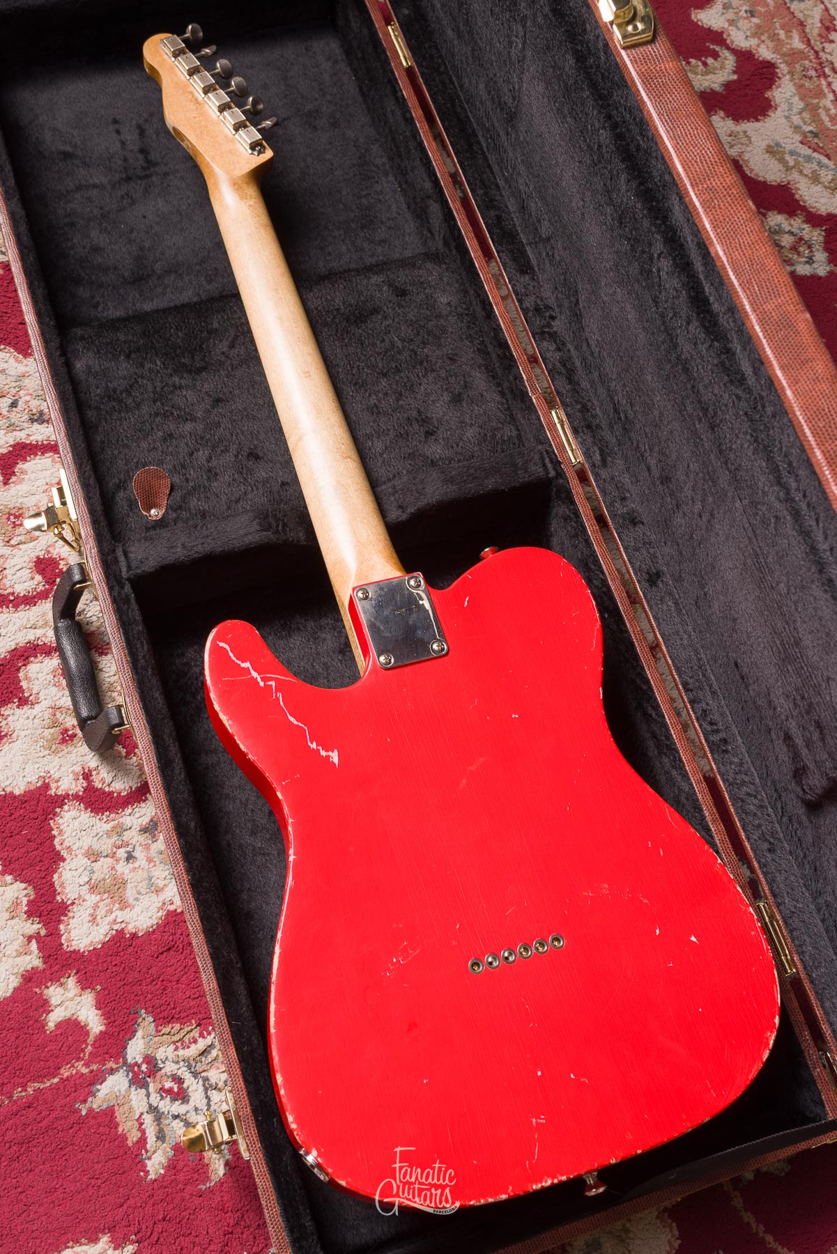 Waterslide Coodercaster T-Style Multibender - Fiesta Red #3162022 Segunda Mano