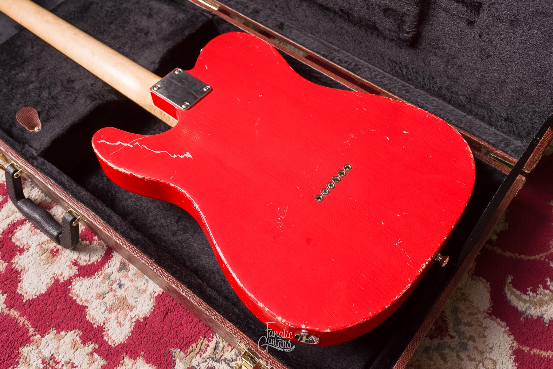 Waterslide Coodercaster T-Style Multibender - Fiesta Red #3162022 Segunda Mano