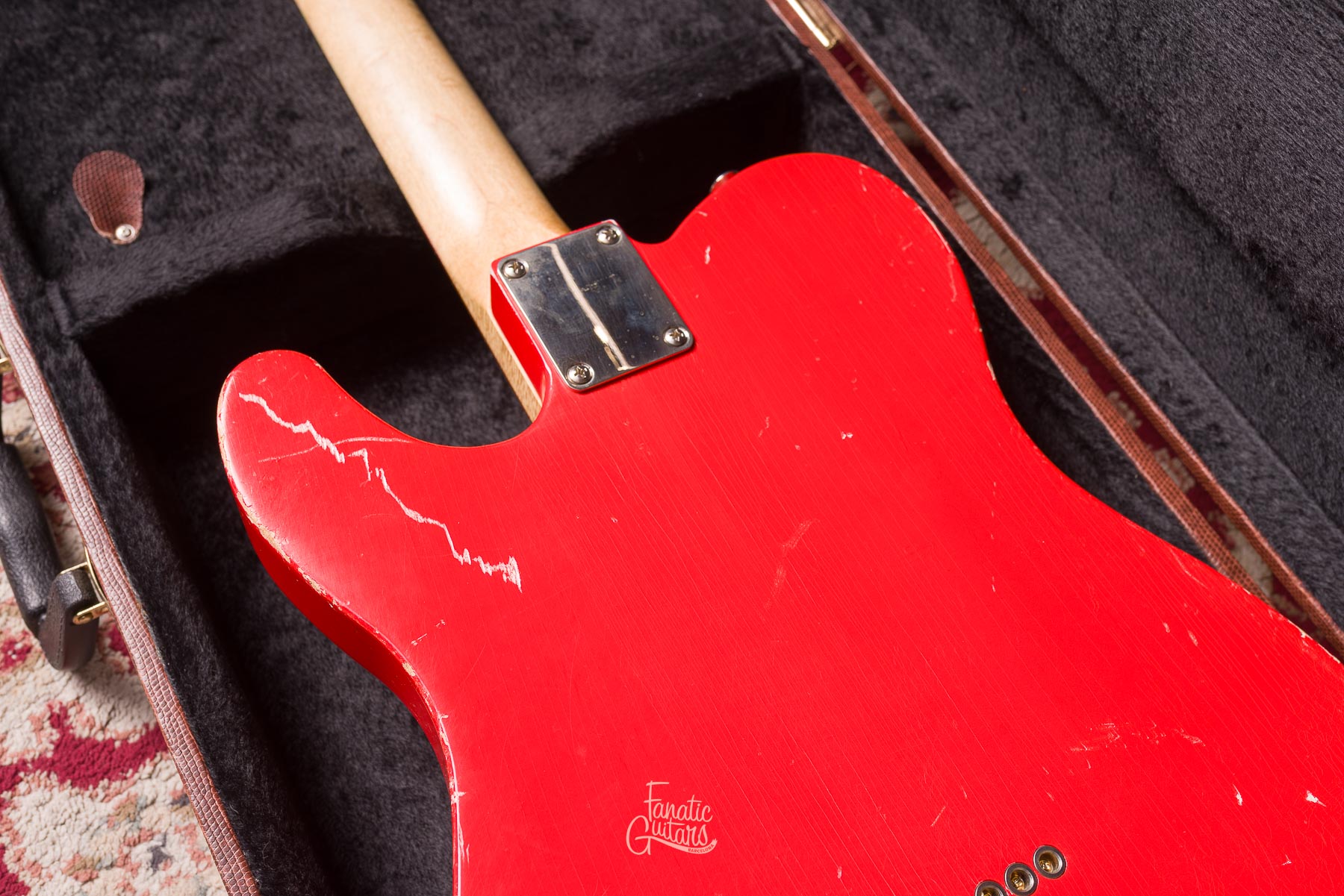 Waterslide Coodercaster T-Style Multibender - Fiesta Red #3162022 Segunda Mano