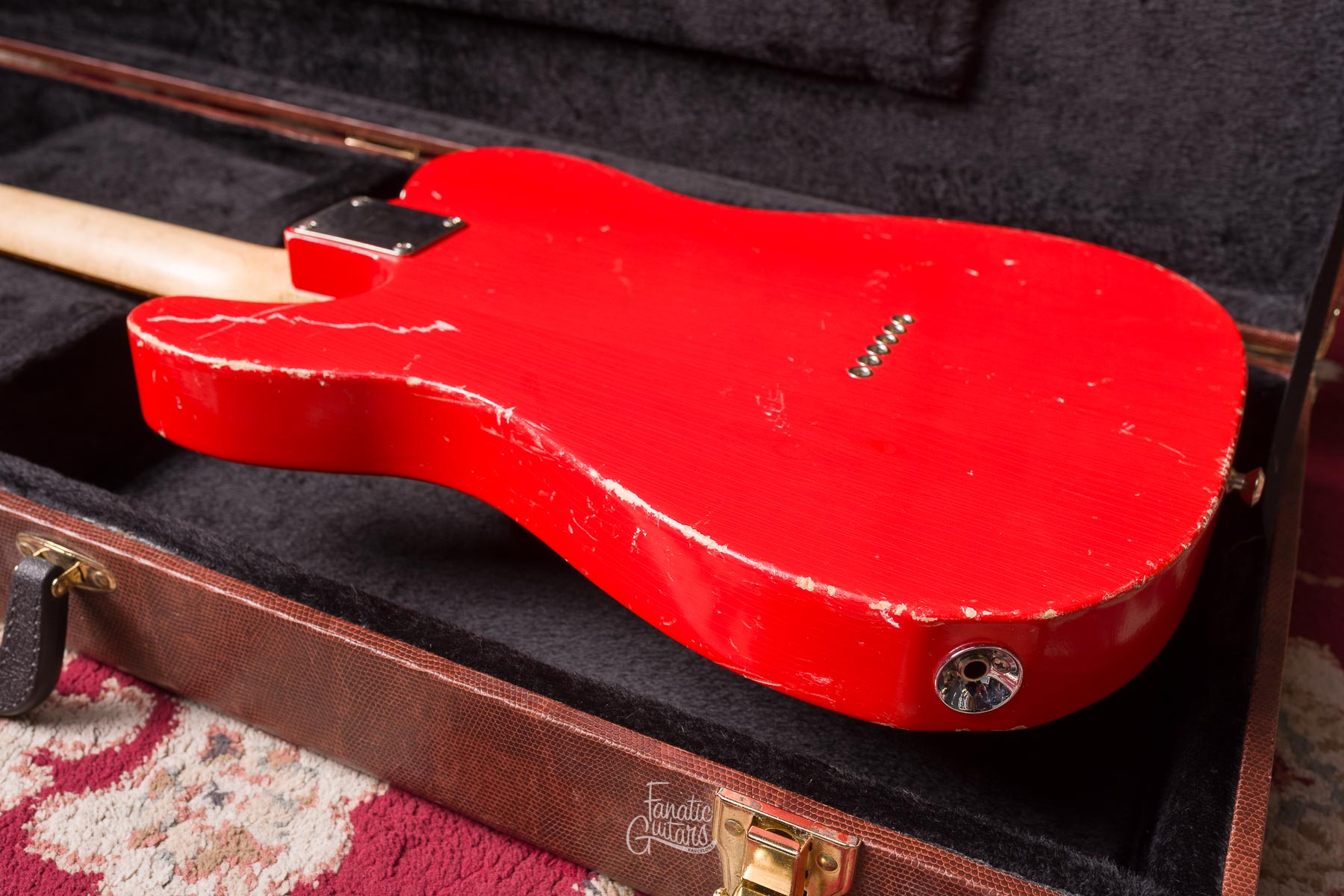 Waterslide Coodercaster T-Style Multibender - Fiesta Red #3162022 Segunda Mano