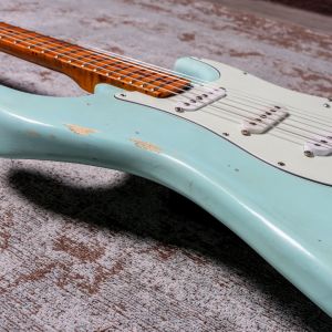 Rittenhouse Strat Seafoam Green Maple Neck