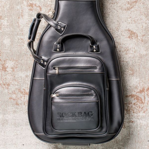 Funda Para Guitarra Hollowbody Rockbag RB20507 - Acolchada 25 Mm, Base Reforzada, Con Correa