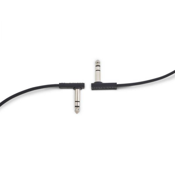 RockBoard TRS 015cm Flat Cable Black Fanatic Guitars