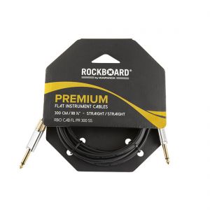 RockBoard PREMIUM Flat Instrument Cable, straight/straight, 300 cm
