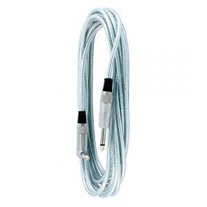 RockCable Instrument Cable – Angled / Straight, 6 m, Silver