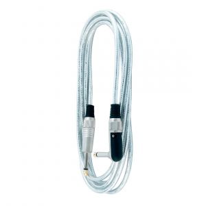 RockCable Instrument Cable – Angled / Straight, 3 m, Silver