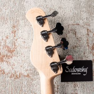 Sadowsky MetroLine 21-4 Vintage J/J Alder – Solid Black High Polish