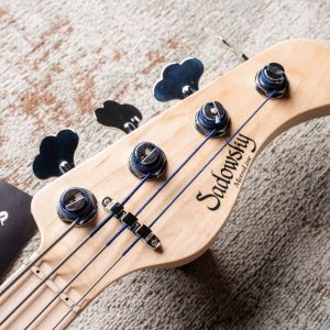 Sadowsky MetroLine 21-4 Vintage J/J Fresno – Solid Black High Polish