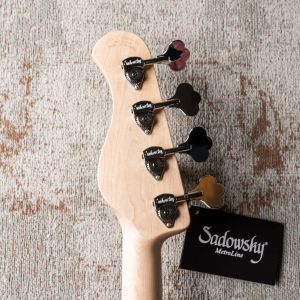 Sadowsky MetroLine 21-4 Vintage J/J Fresno – Solid Black High Polish