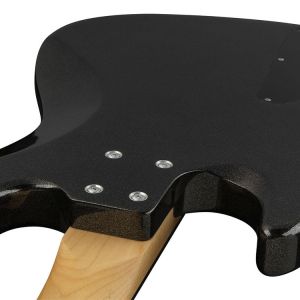 Sadowsky 21-4 Fret Hyprid PJ Fretless - Solid Black High Polish