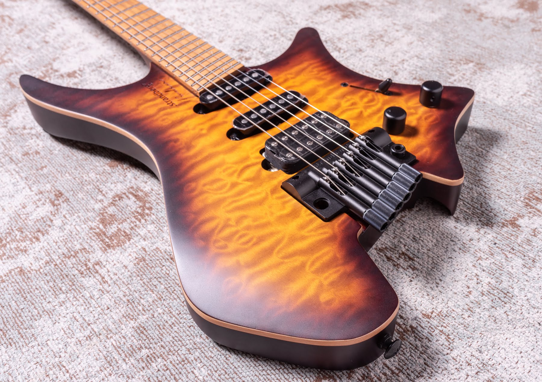 Strandberg Boden Standard 6 Tremolo Maple Quilt Bengal Burst 