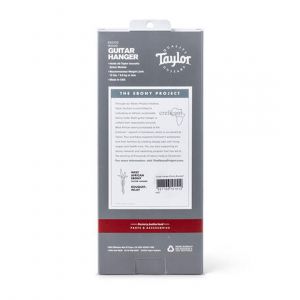 Taylor Guitar Hanger,Ebony,Nouveau, Acrylic MOP inlay