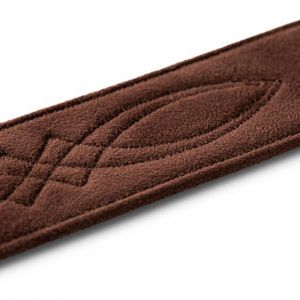 Taylor Vegan Leather Strap, Chocolate Brown, 2.0"