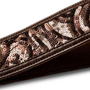 Taylor Vegan Leather Strap, Chocolate Brown, 2.25"