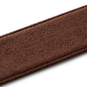 Taylor Vegan Leather Strap, Chocolate Brown, 2.25"