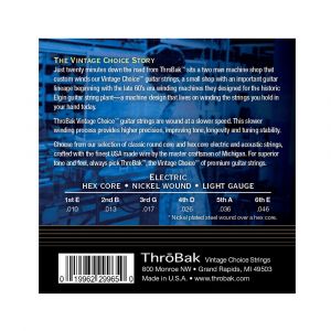 ThroBak Vintage Choice Nickel Wound Hex Core Light 10-46