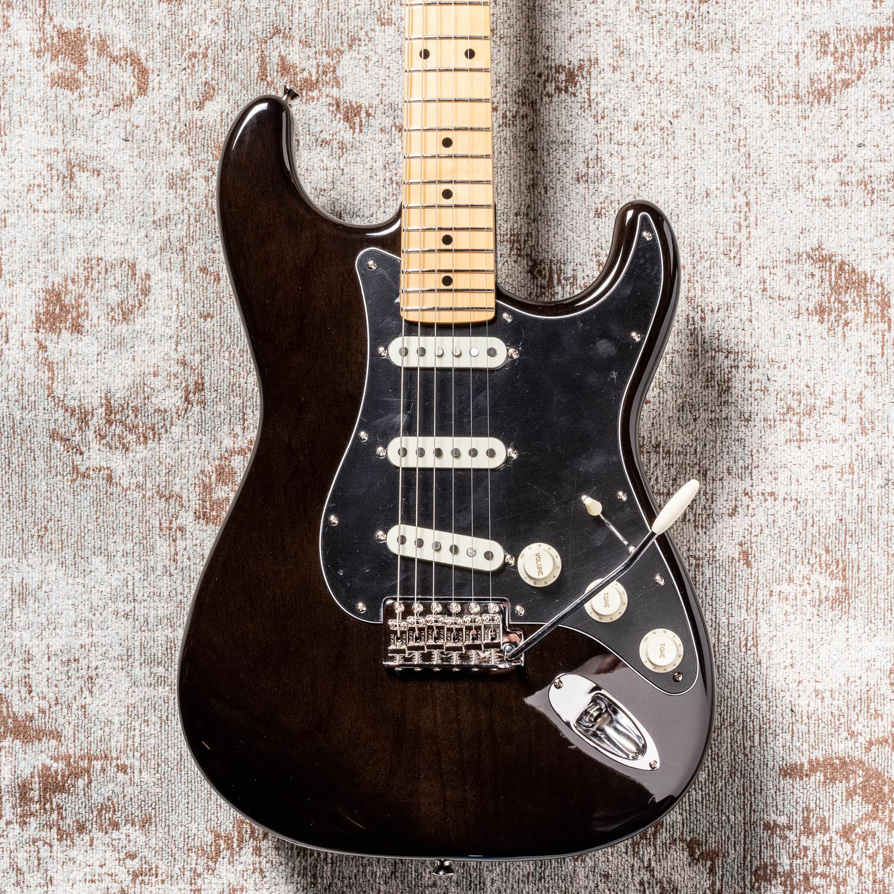 Tokai Vintage AST108 STB Maple Transparent Black