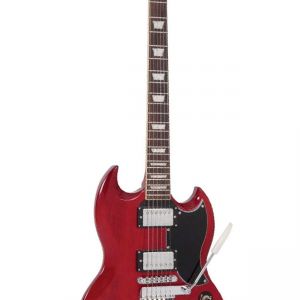 Vintage VS6V ReIssued ~ Vibrola Tailpiece ~ Cherry Red