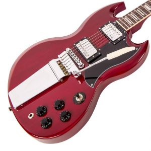 Vintage VS6V ReIssued ~ Vibrola Tailpiece ~ Cherry Red