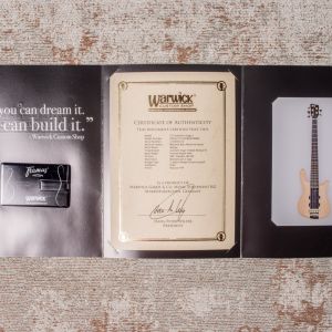 Warwick Masterbuilt Streamer Stage 1 5-String Electric Bass