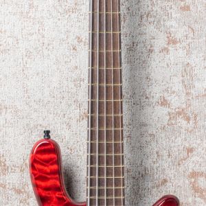 Warwick Custom Shop Streamer $$, 5 - Burgundy Red Transparent HP