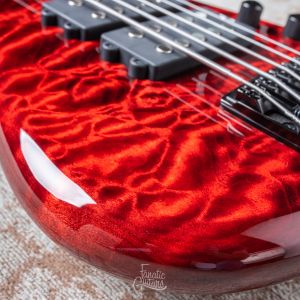 Warwick Custom Shop Streamer $$, 5 - Burgundy Red Transparent HP