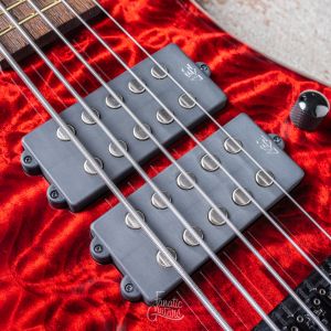 Warwick Custom Shop Streamer $$, 5 - Burgundy Red Transparent HP