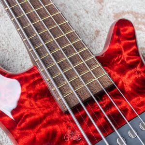 Warwick Custom Shop Streamer $$, 5 - Burgundy Red Transparent HP