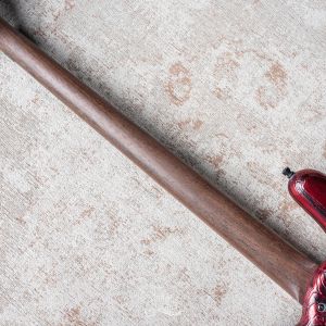 Warwick Custom Shop Streamer $$, 4- Sandblasted Chrome Black to Red Satin