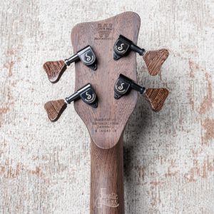 Warwick Custom Shop Streamer $$, 4- Sandblasted Chrome Black to Red Satin